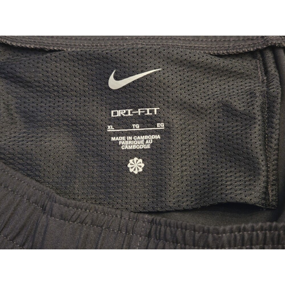 Nike Dri-FIT Men's XL Black Tapered Running Training Pants Ankle Zip Pockets - Picture 5 of 9